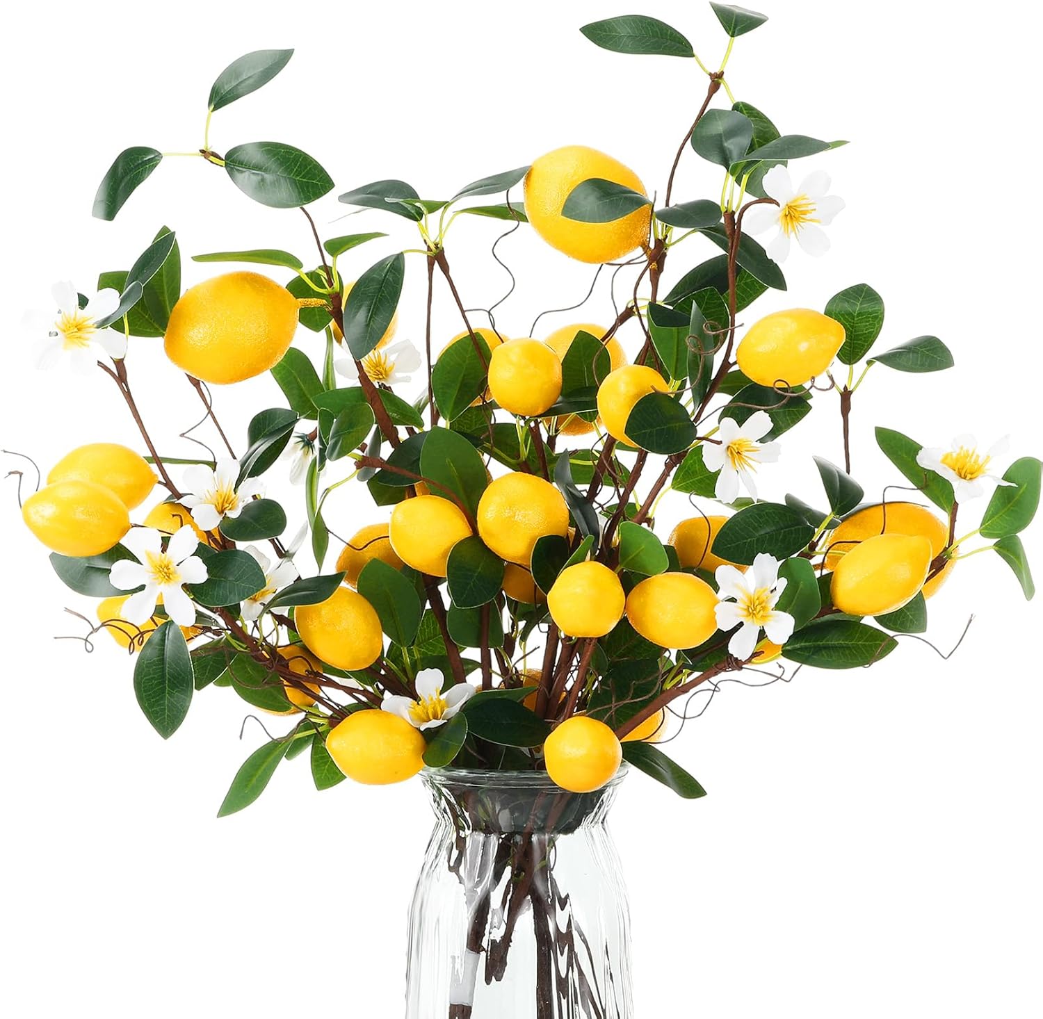 Giegxin 4 Pack Artificial Lemon Branches 189 Inch DIY Decor
