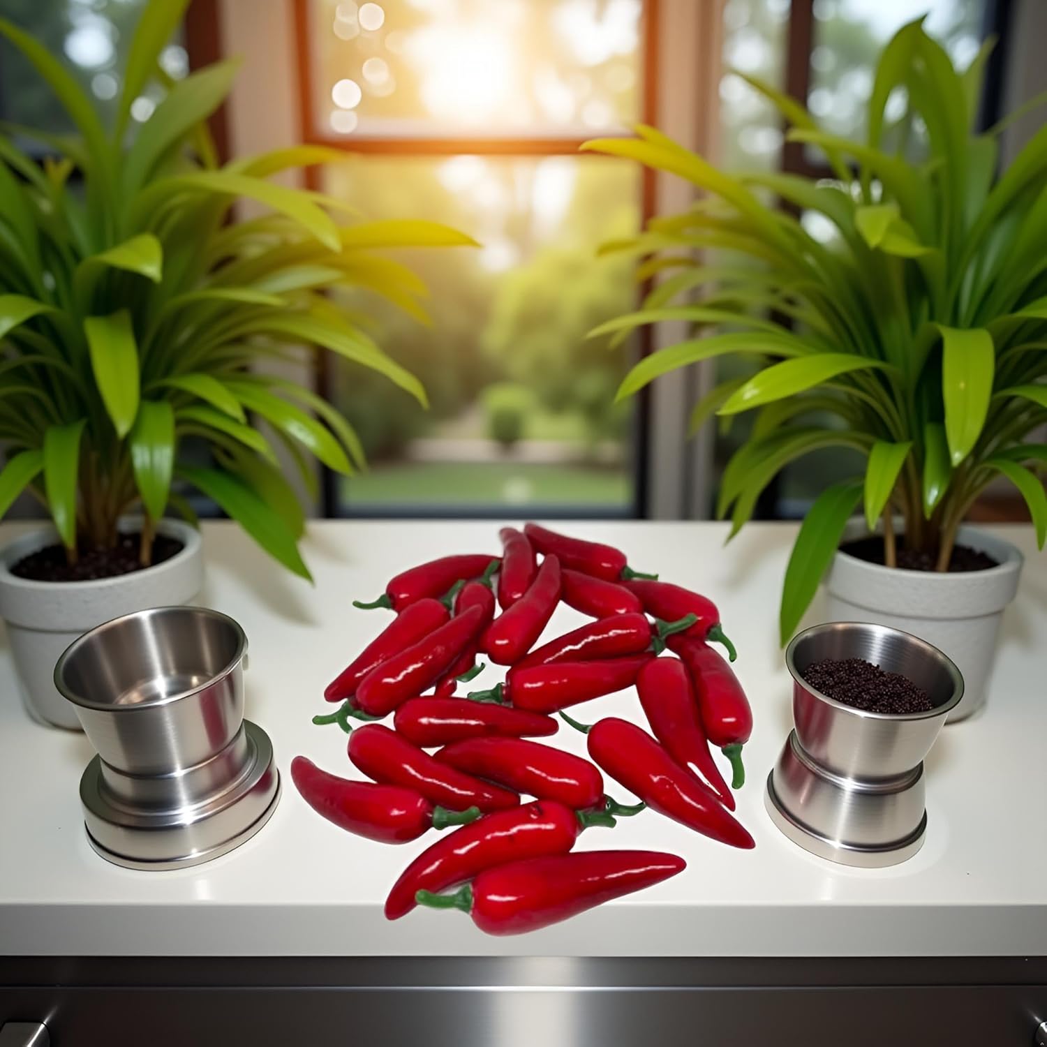 20 Pcs Realistic Fake Chili Peppers Photography Props