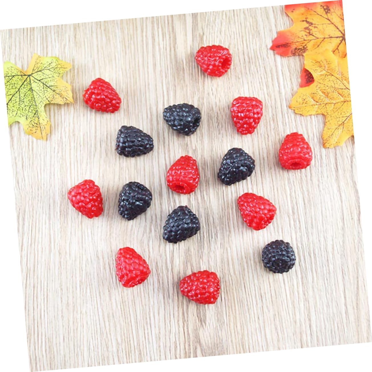 VICASKY Artificial Raspberry Decor 20pcs Realistic Fruit Props