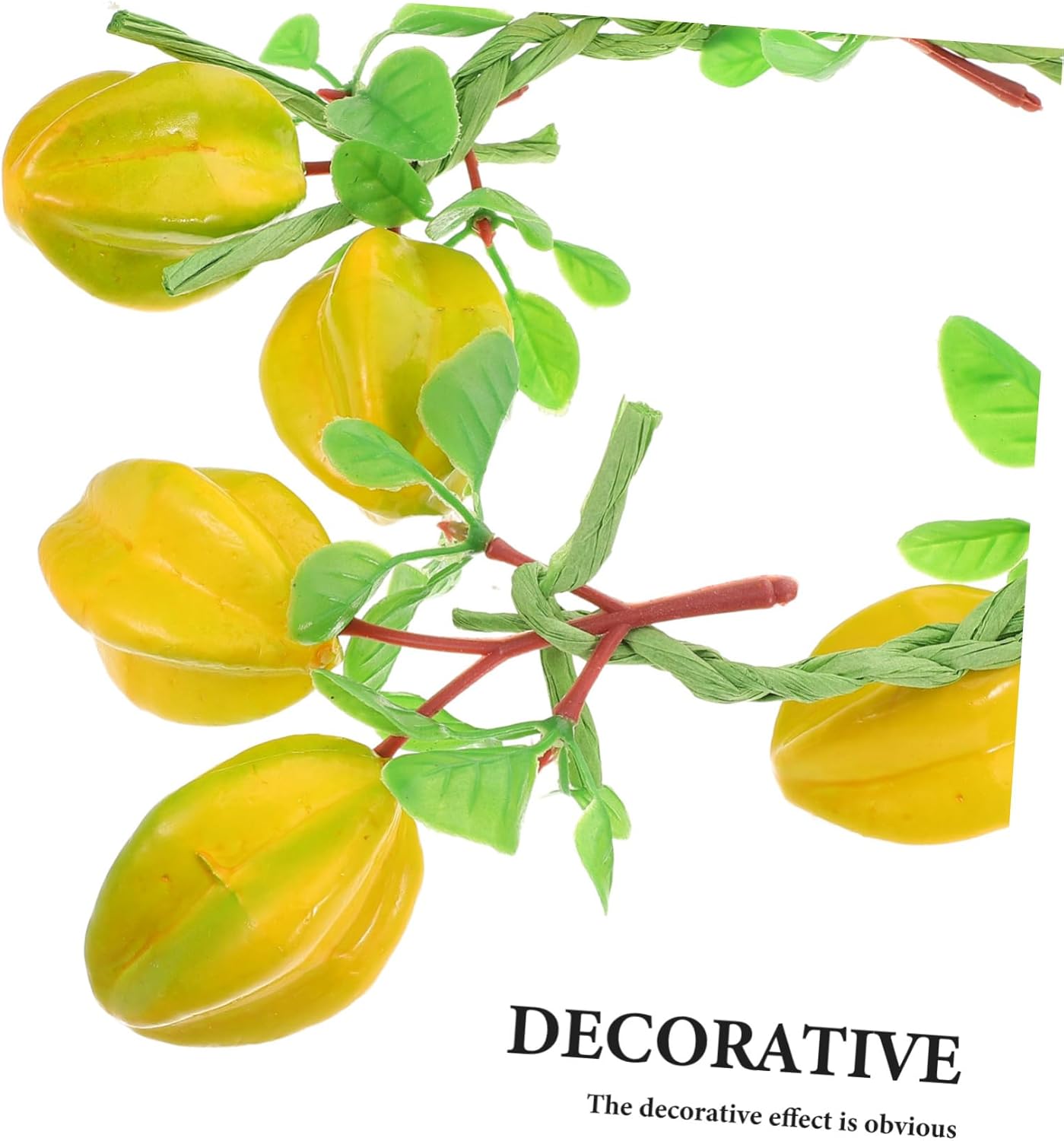 IMIKEYA Artificial Fruit Garland with Green Leaves