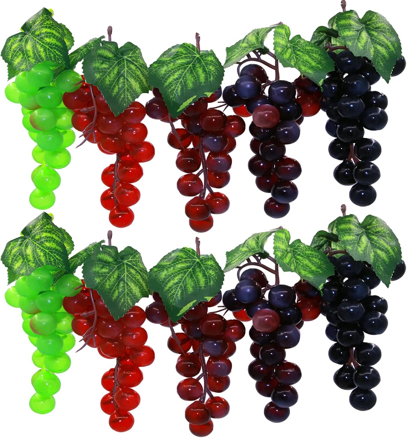 Tyoxlo 10 Bunches Artificial Grapes Decorations