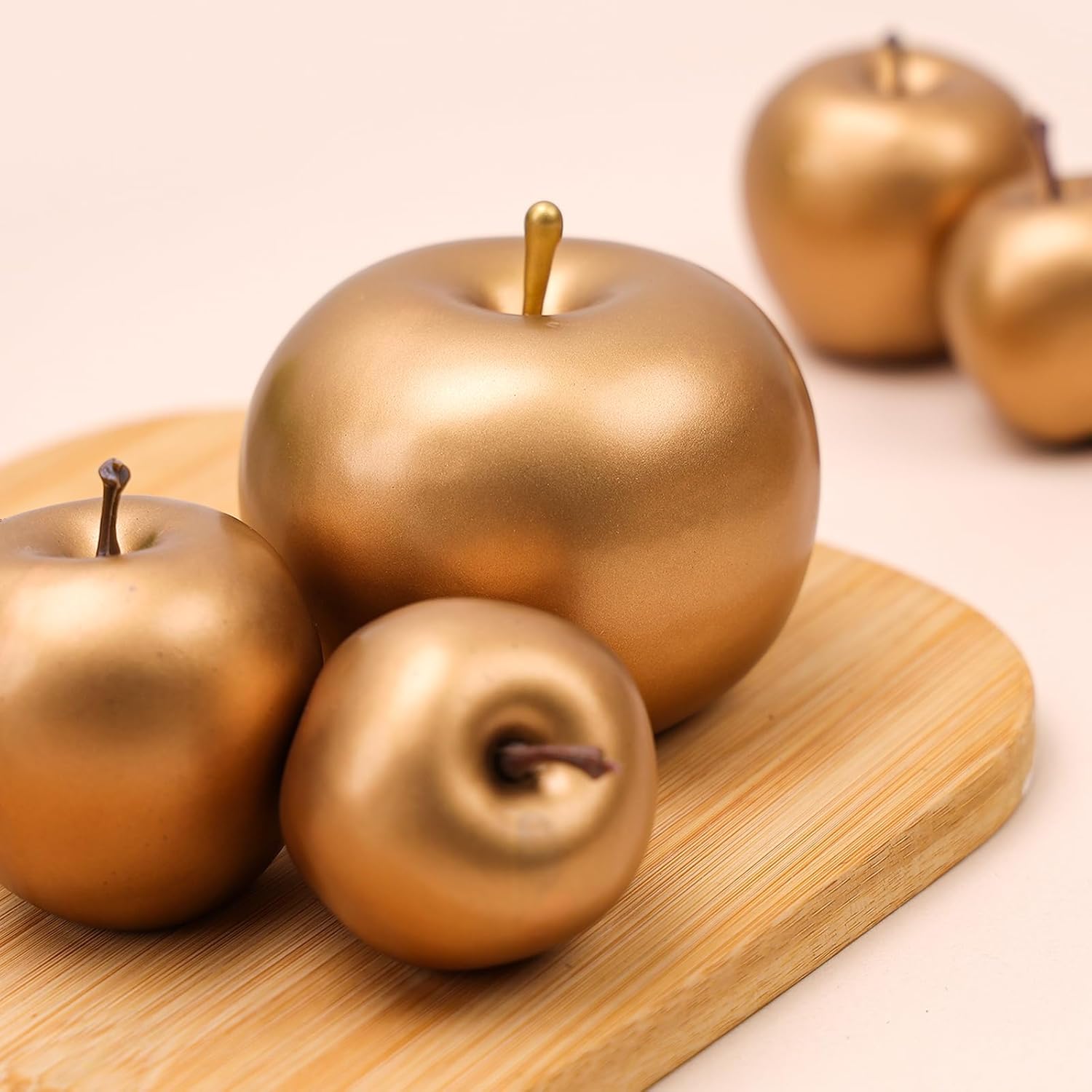 Gresorth Artificial Golden Apple Decoration Set 15PCS