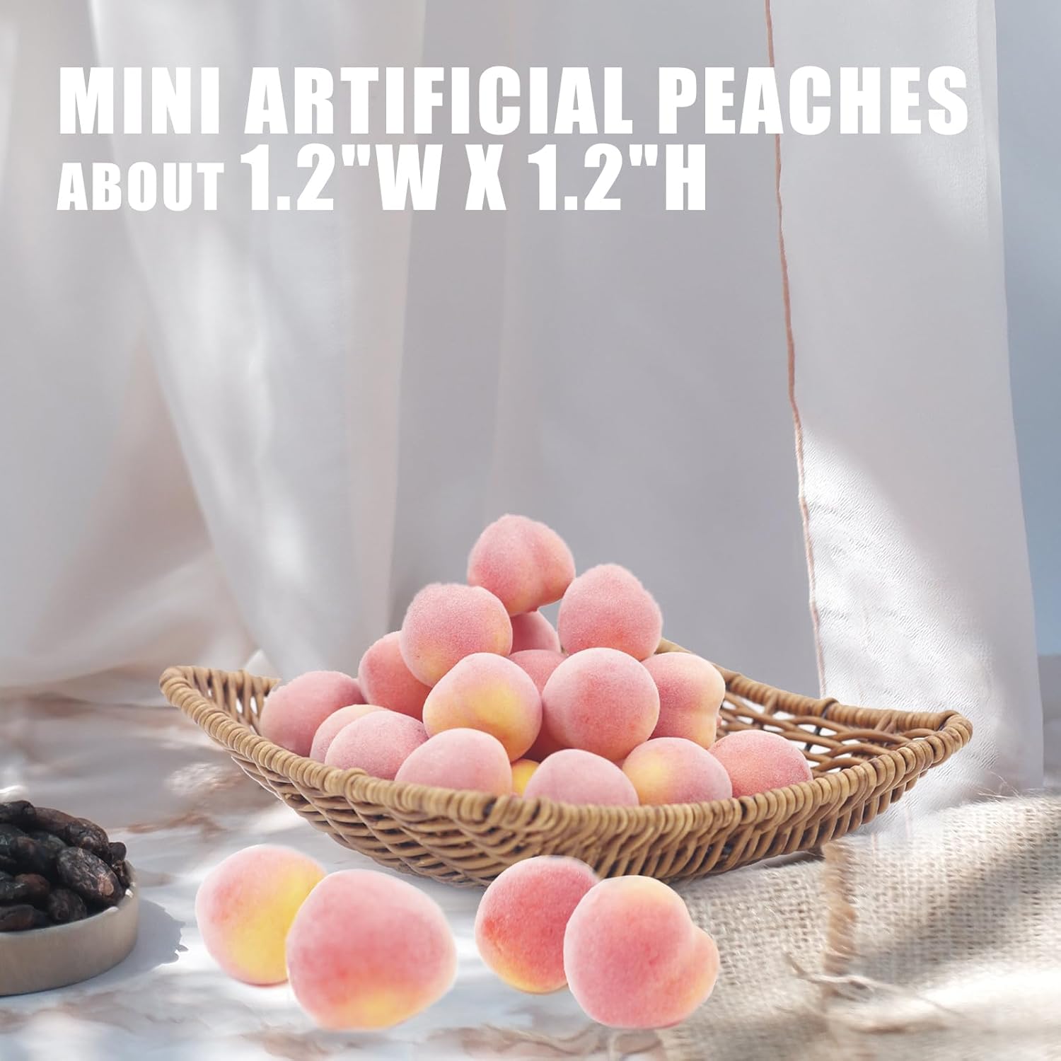 Tuxiaobu Artificial Peaches 30 Pcs Pink Decorations