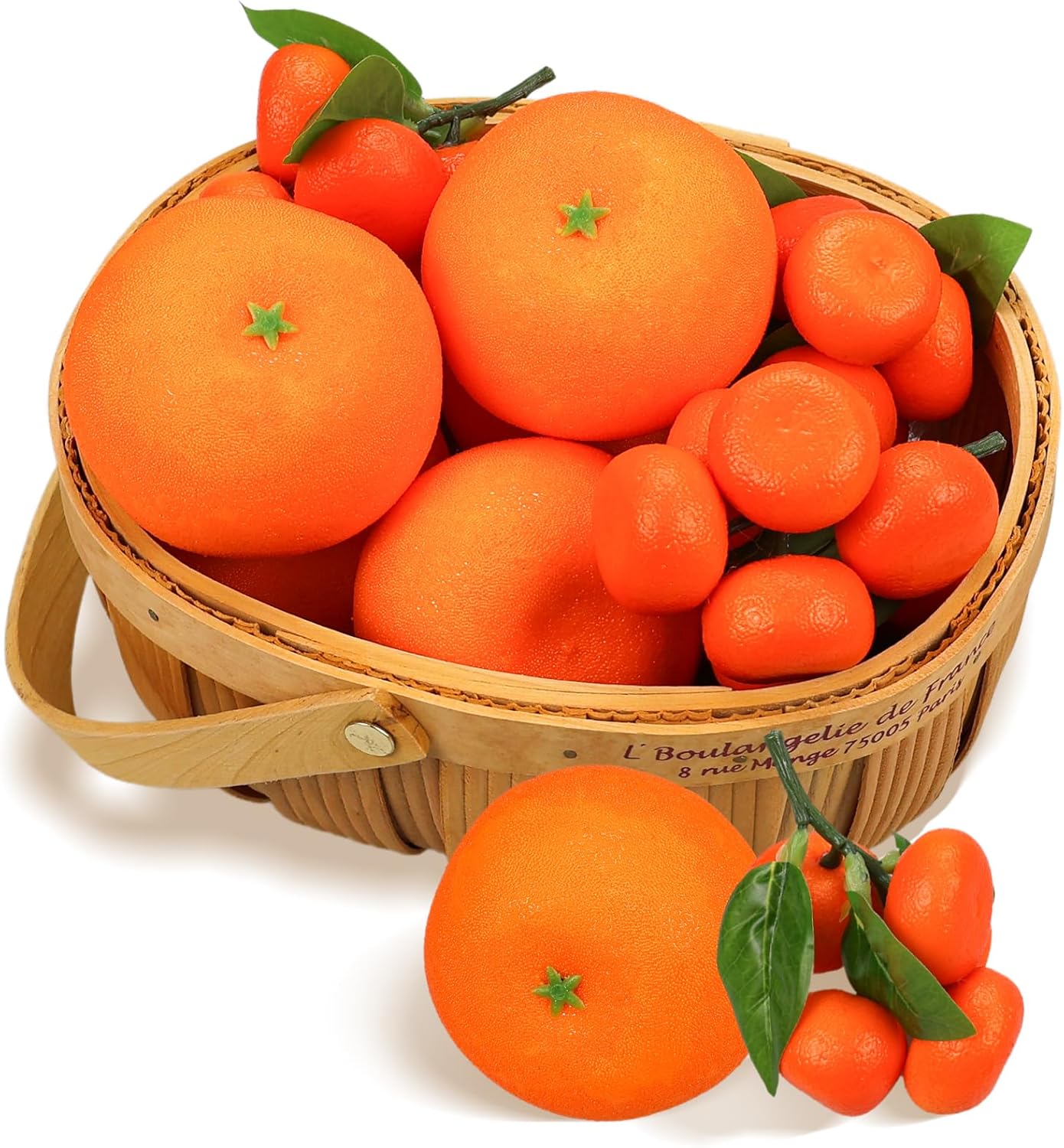 Lorigun Fake Oranges Artificial Fruit Decor Set