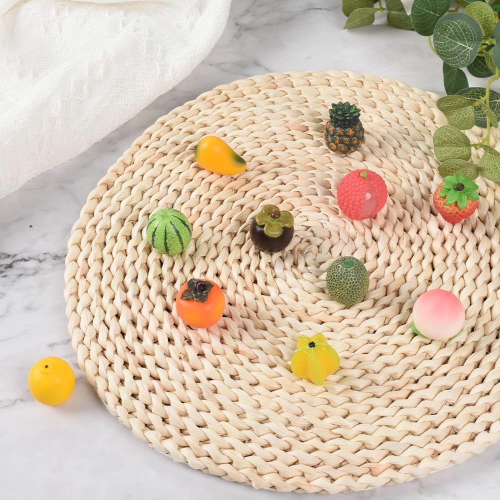 Mini Mixed Fruits 11Pcs Resin Decor Figurines