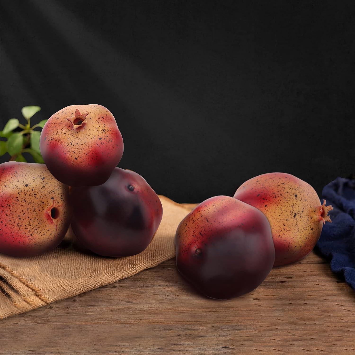 Woration 6PCS Artificial Pomegranates Realistic Decor Fruits