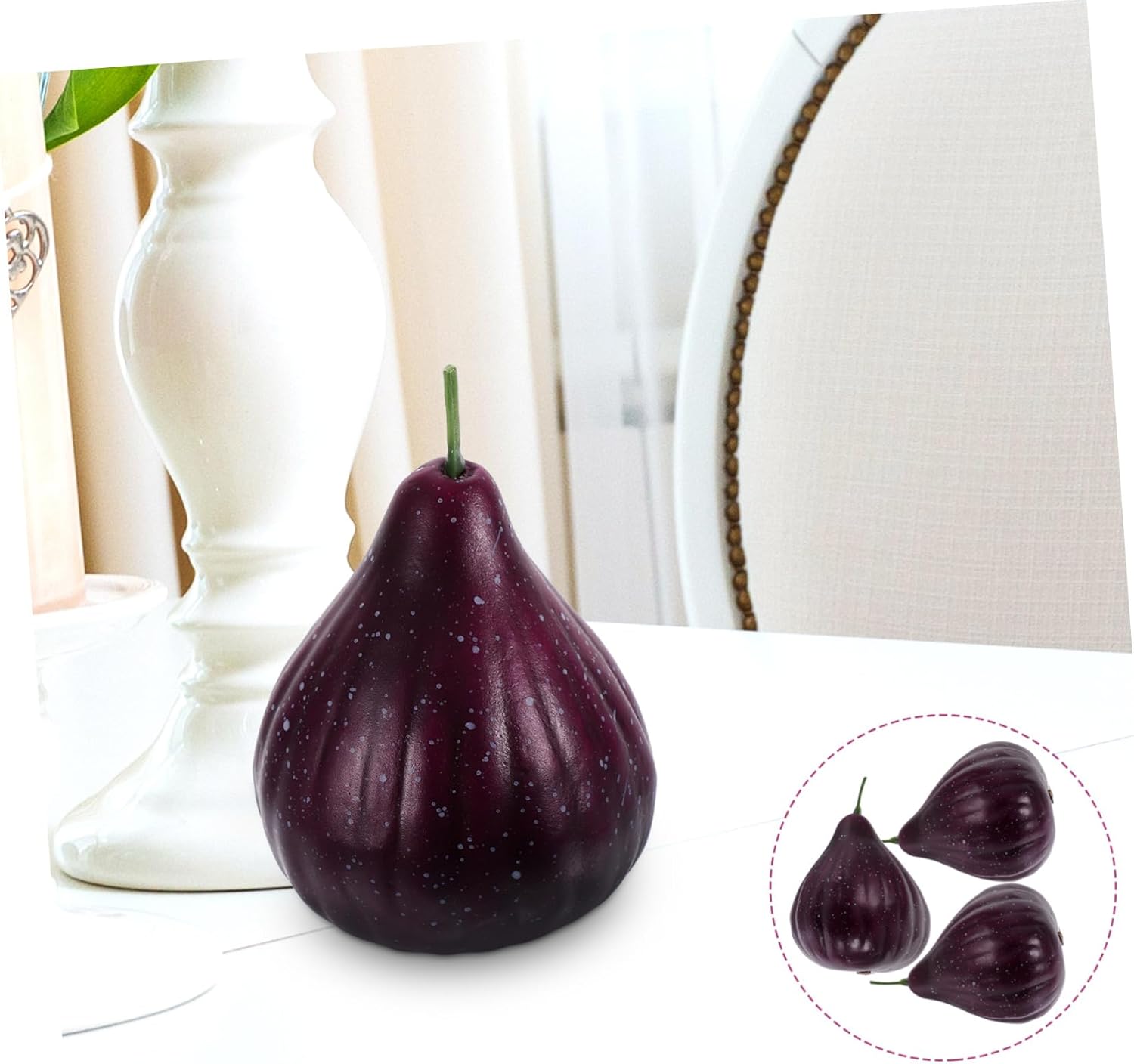 4pcs Faux Fig Models for Home Kitchen Decor