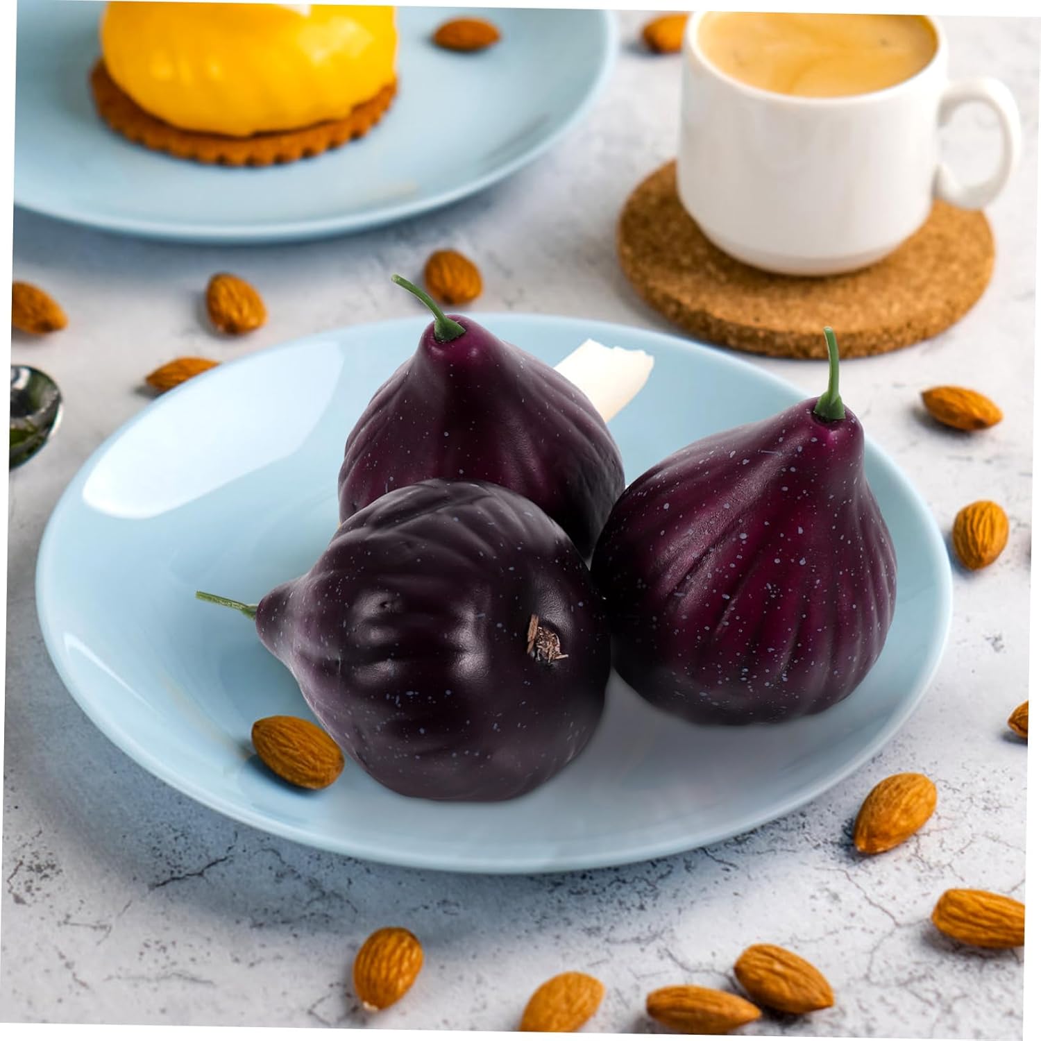 4pcs Faux Fig Models for Home Kitchen Decor