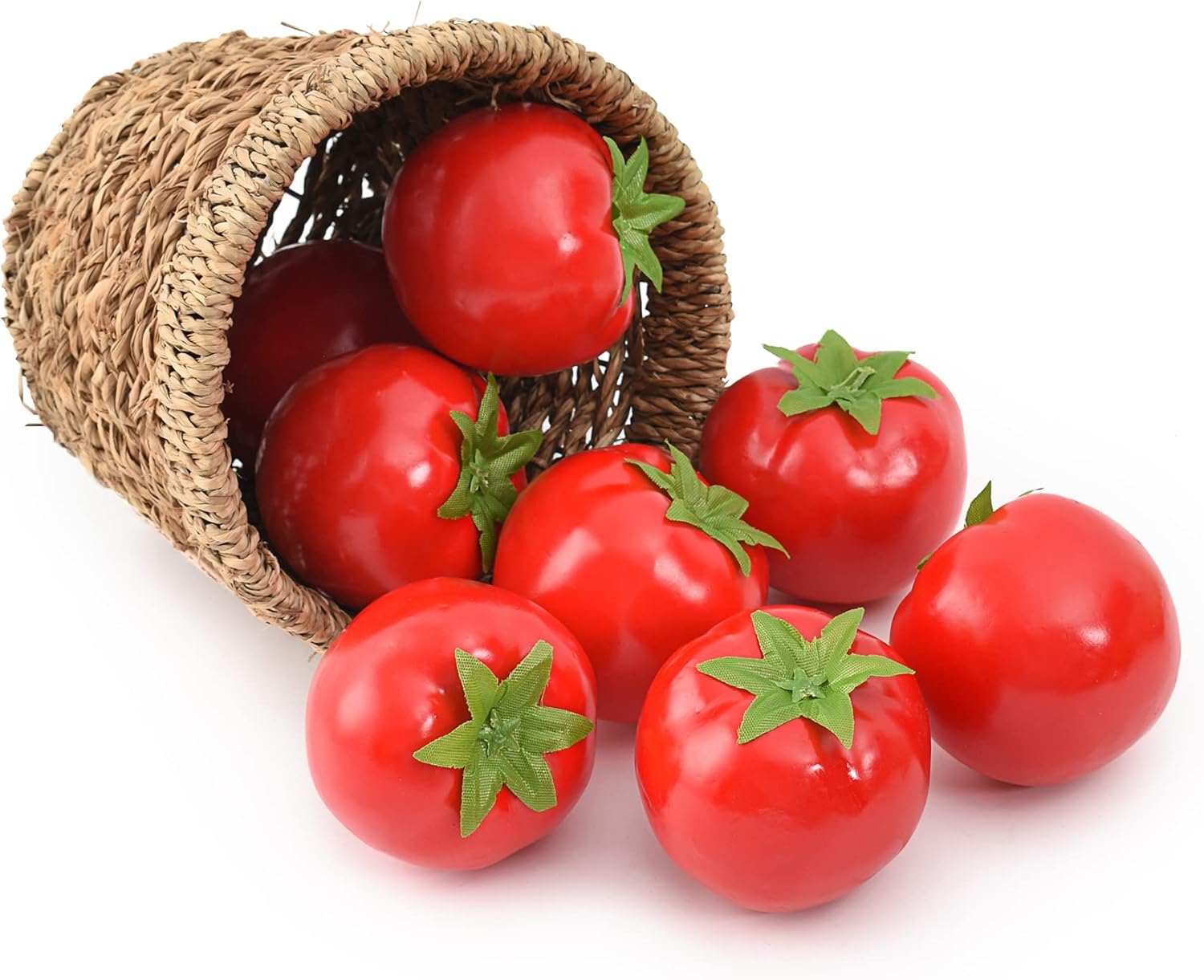 8pcs Artificial Tomatoes for Kitchen Decor and Photography Props