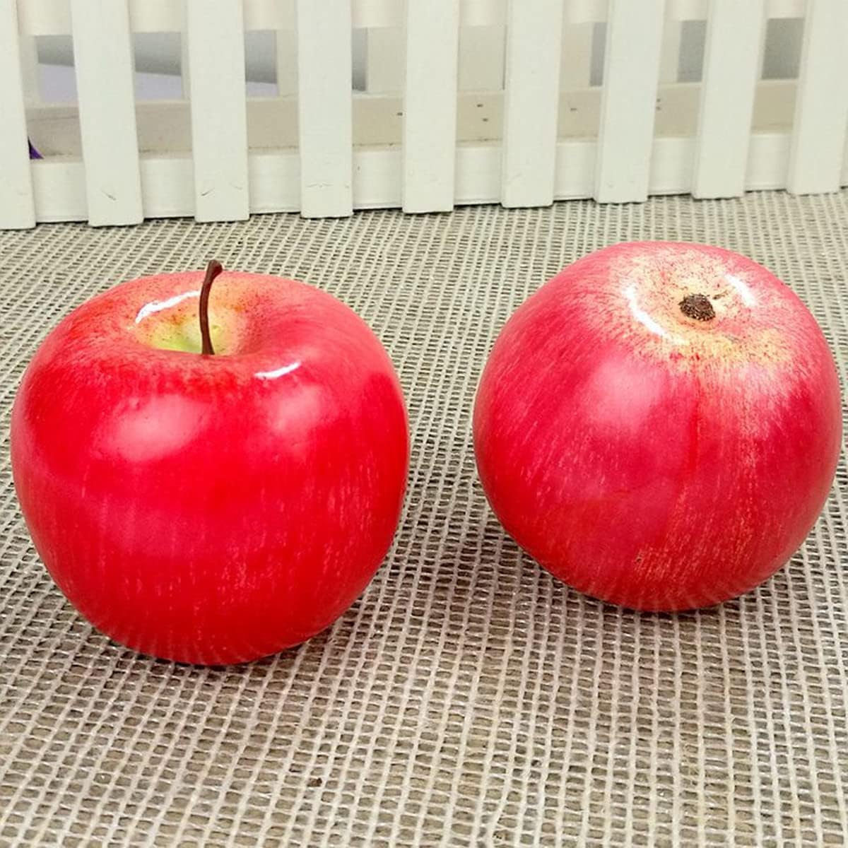 Artificial Red Apples 6PCS for Home Kitchen Decor
