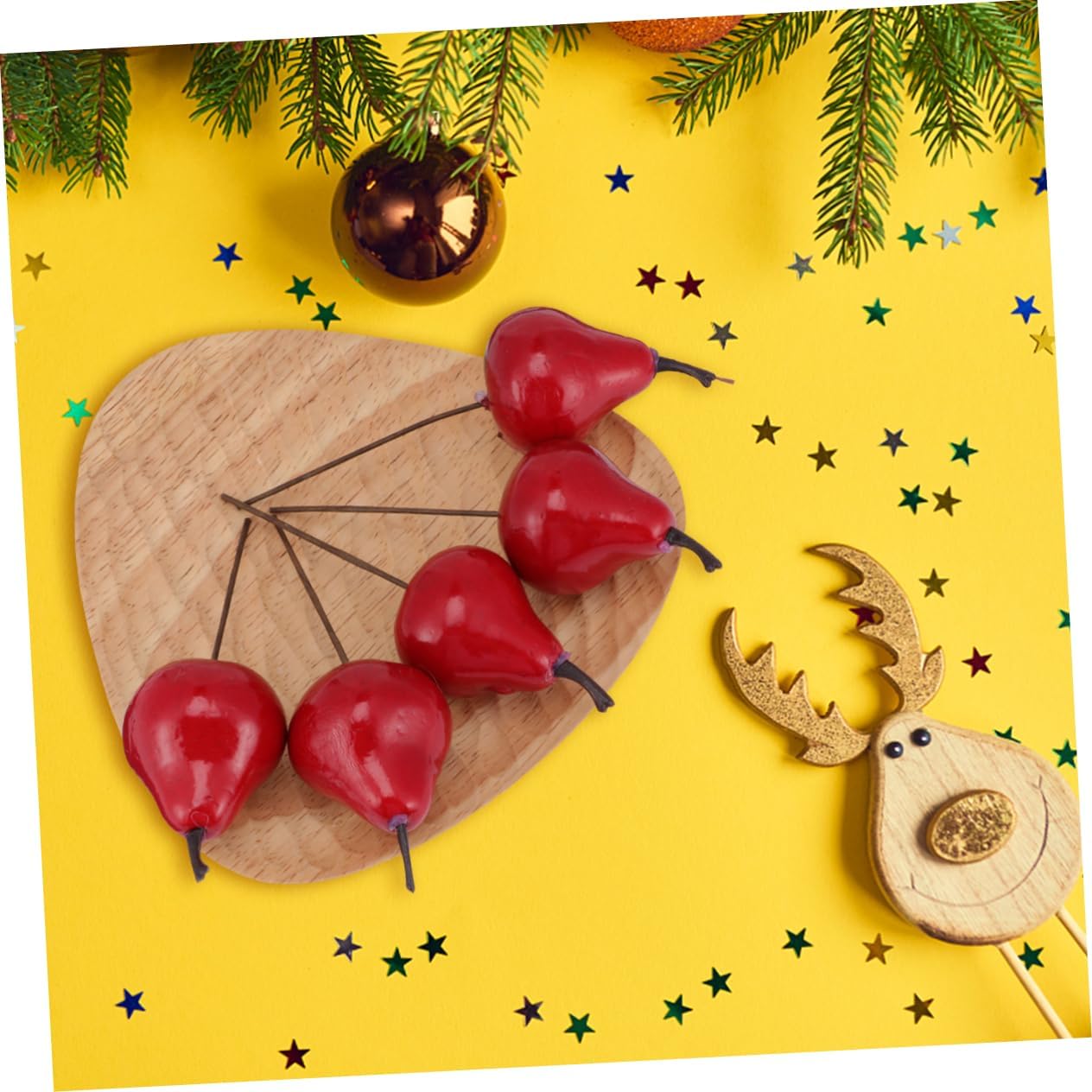 Zerodeko 12Pcs Artificial Pear Christmas Decor