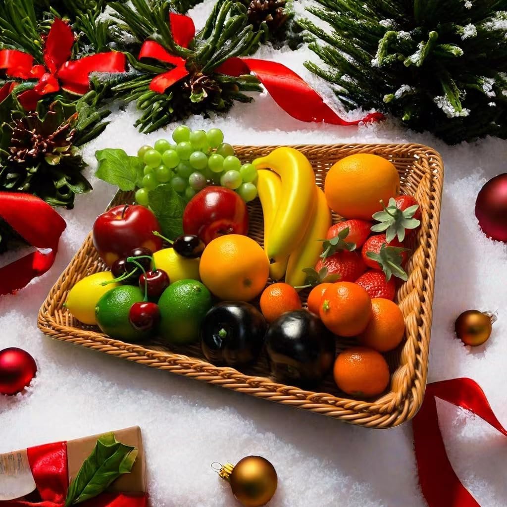 27PCS Realistic Artificial Fruit Decor Set