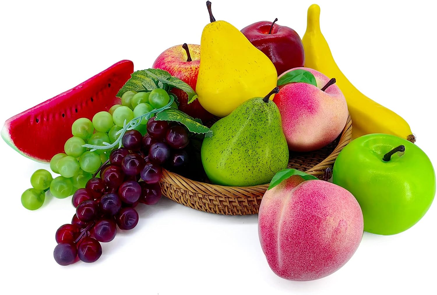 12 Pcs Artificial Fruits Decor Set