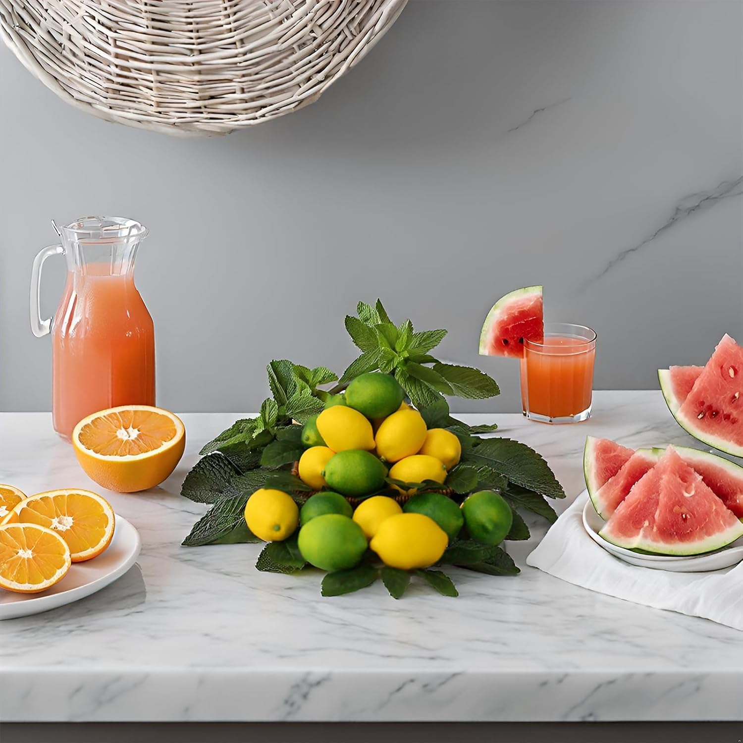 Laiiqi Artificial Lemons Limes 20 Set for Decor