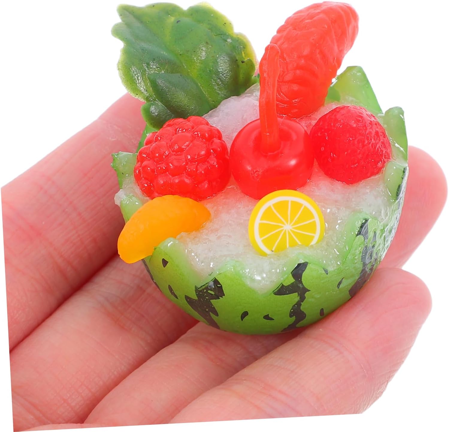 5pcs Lifelike Watermelon Bowls Artificial Fruit Decor