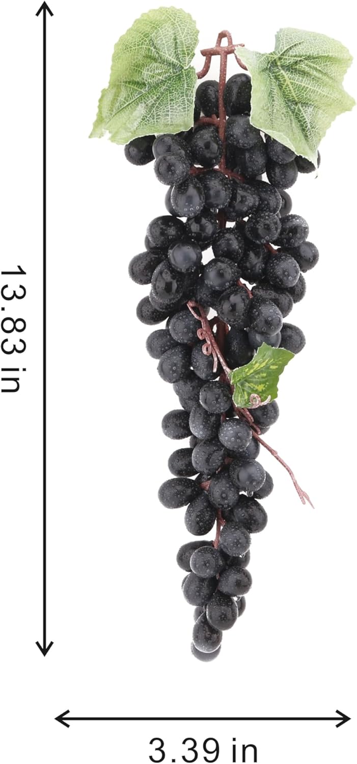 2PCS Artificial Black Grape String for Home Party Decor