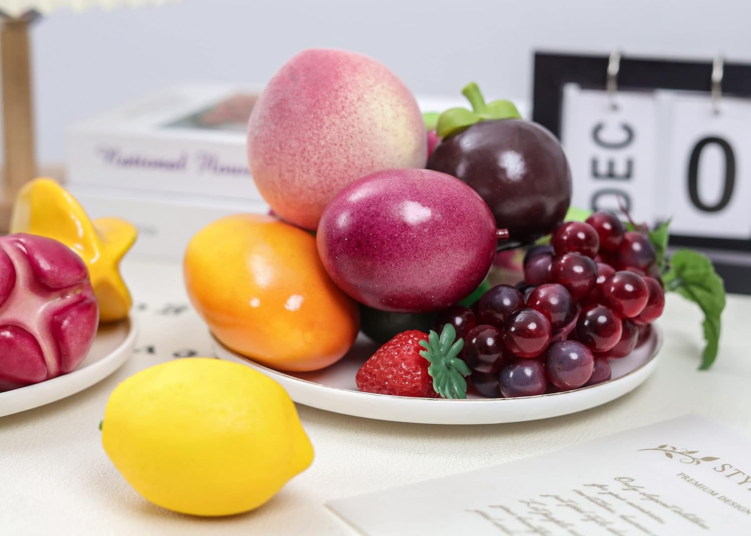 Toopify 20 Pcs Artificial Fruit Set for Home Decor
