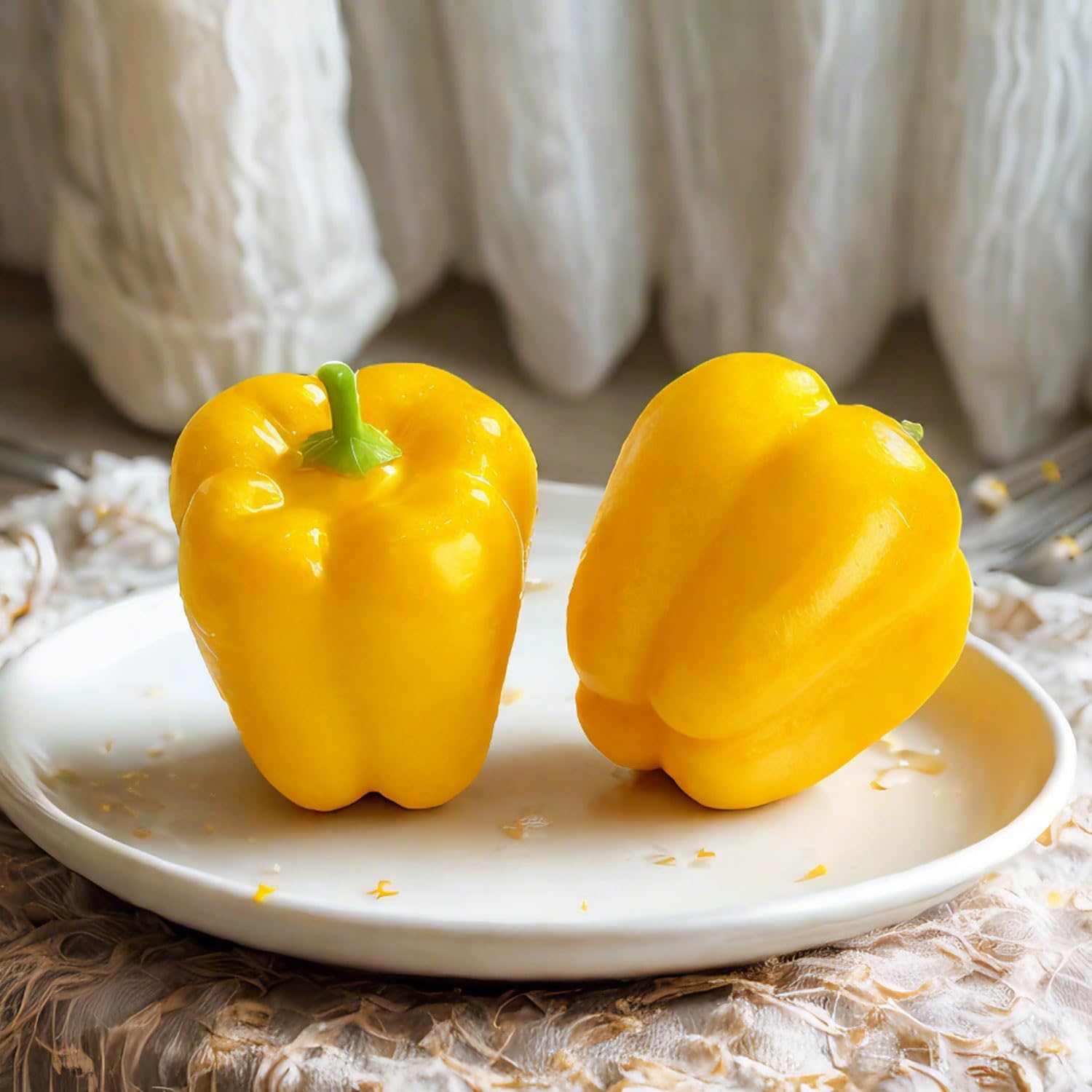 Vibrant Artificial Bell Peppers 8PCS for Home Decoration