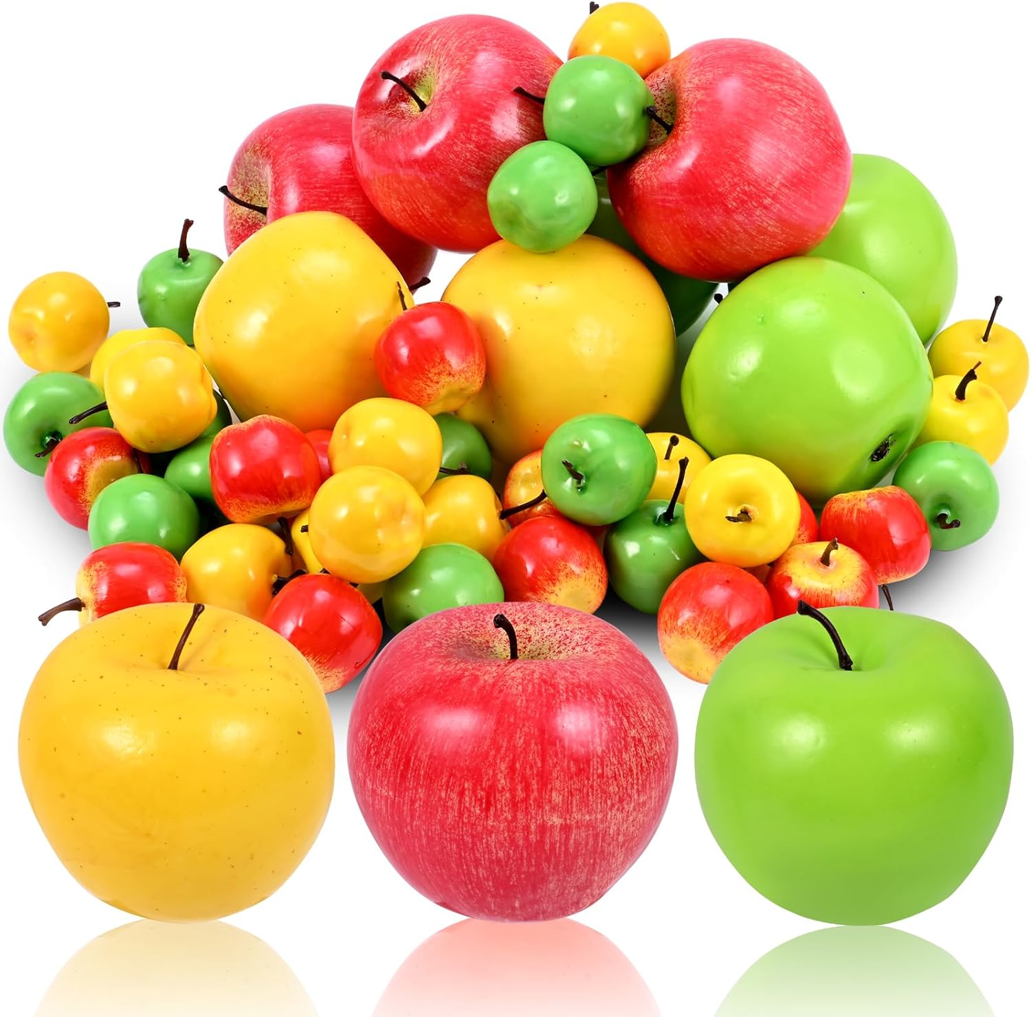 132 Pcs Artificial Apples for Home Party Decor