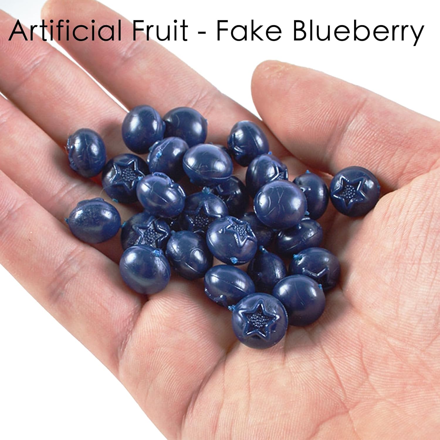 50 Pcs Artificial Blueberry Decor for Home Kitchen Party