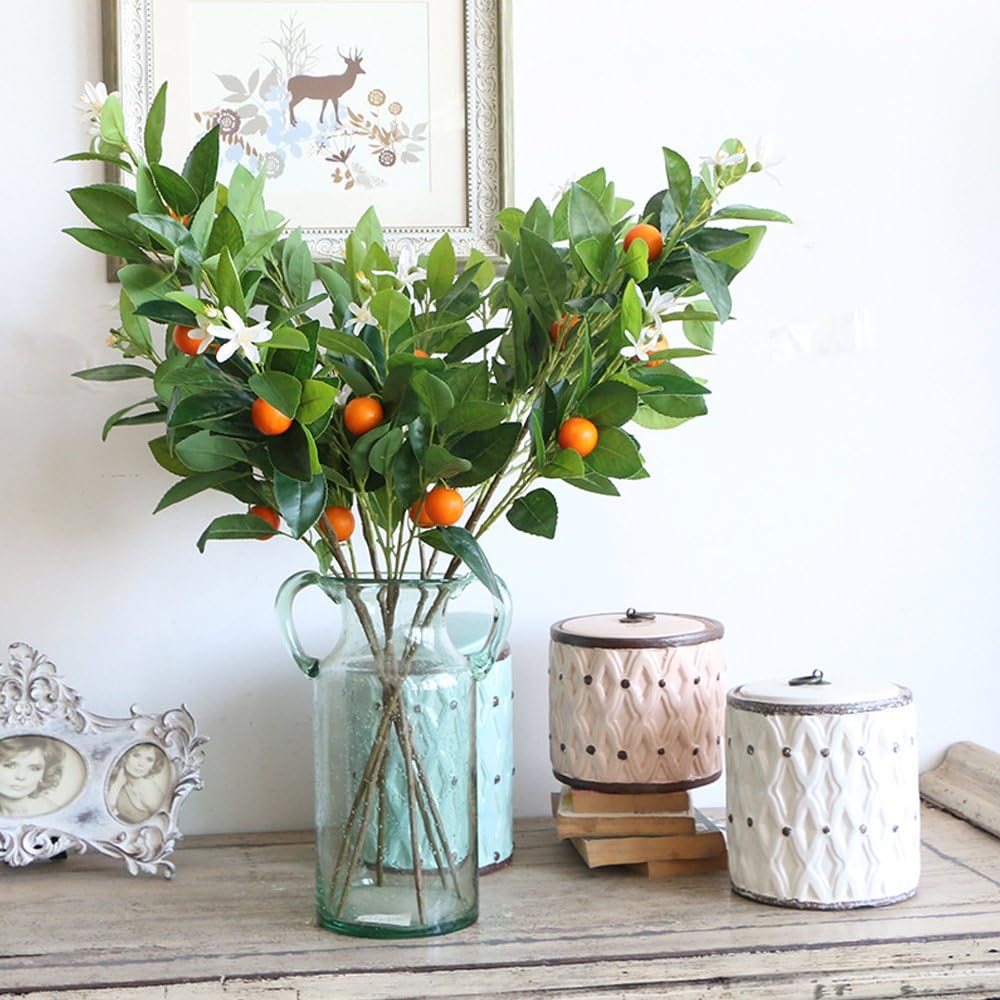 Miguor Artificial Fruit Branch Decoration for Office Desk