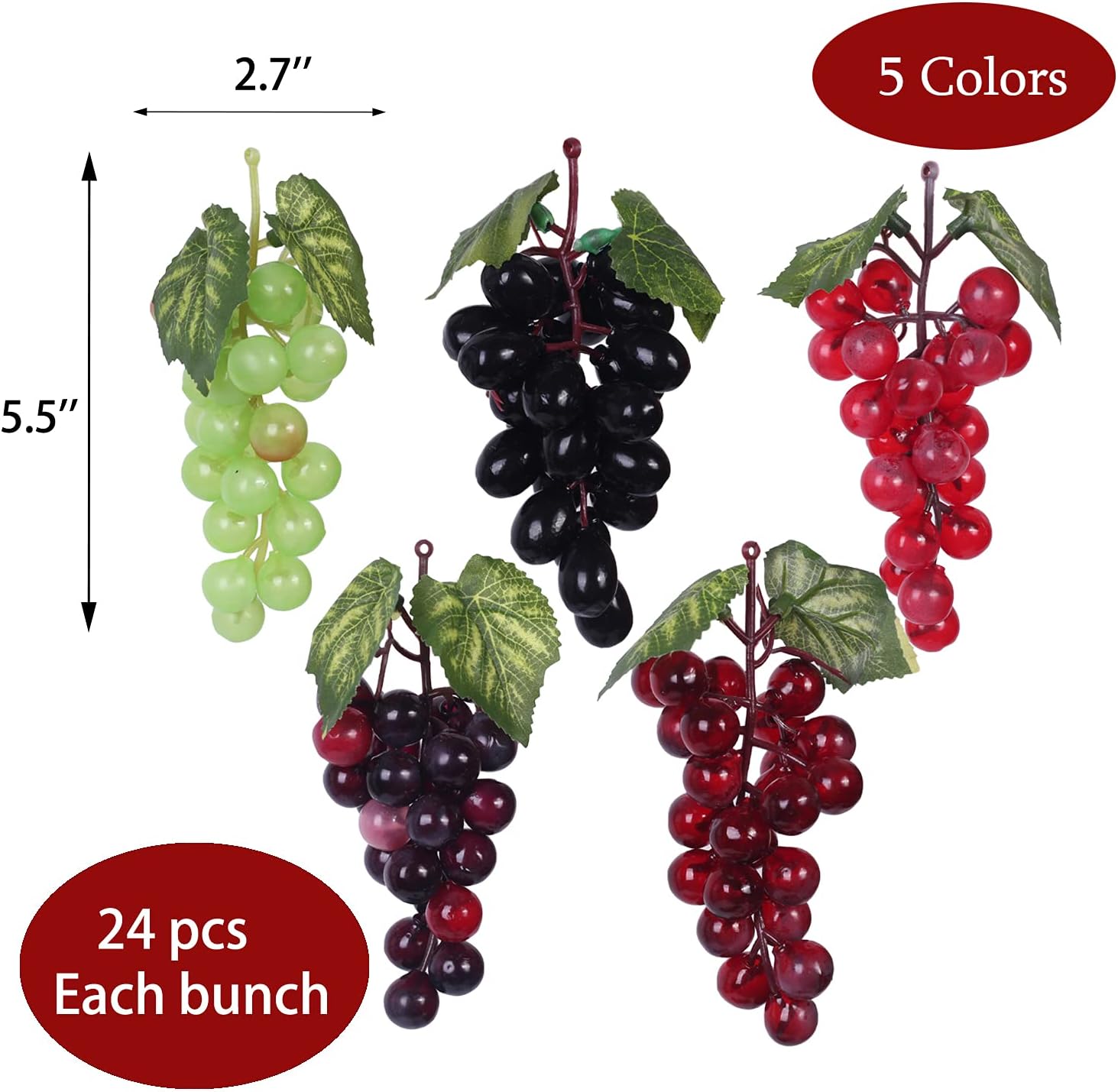 10 Bunches Artificial Grapes for Home Party Wedding Decor