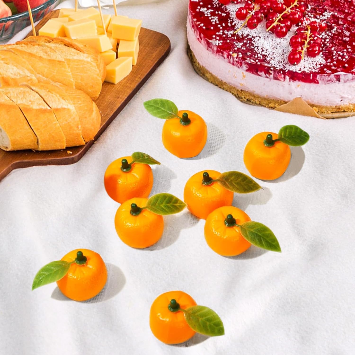 120PCS Mini Artificial Orange Decorations