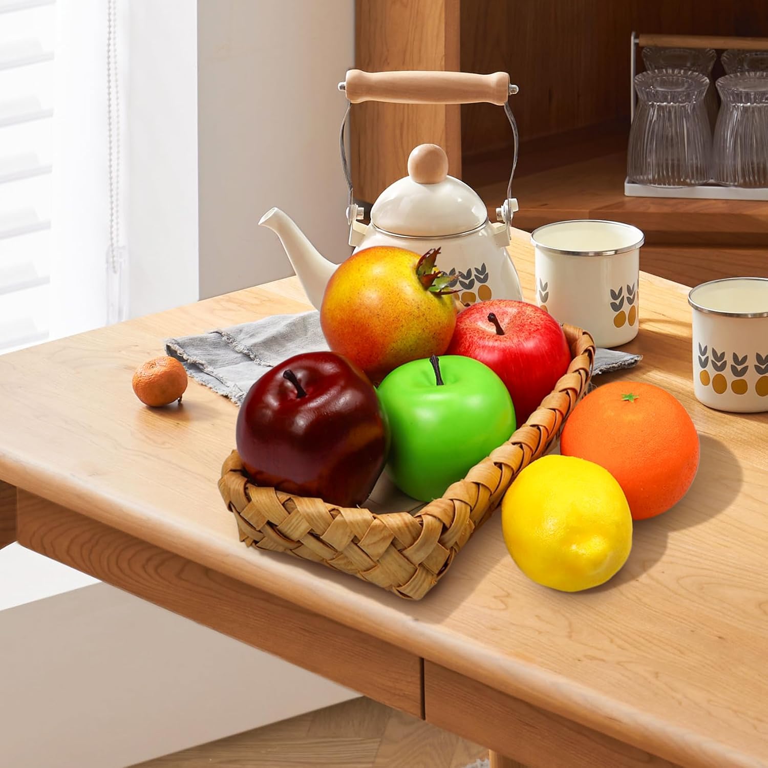 Lorigun Artificial Fruit Set 6 Pieces for Decor
