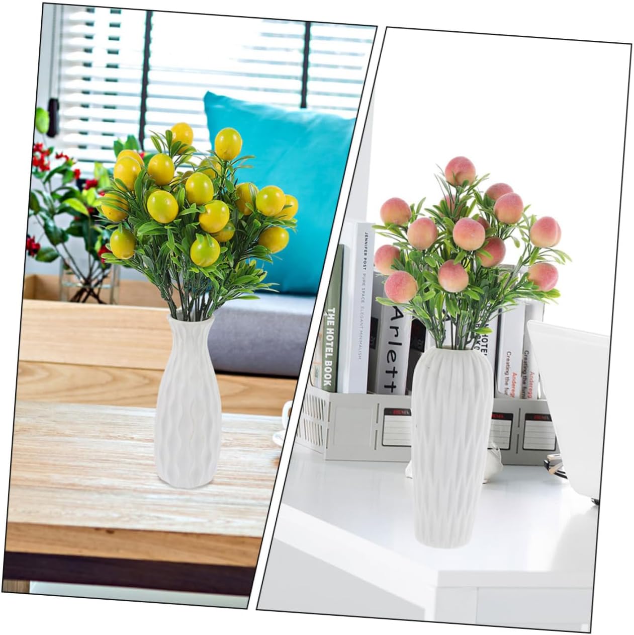 3pcs Lifelike Artificial Fruit Branches for Home Kitchen Decor