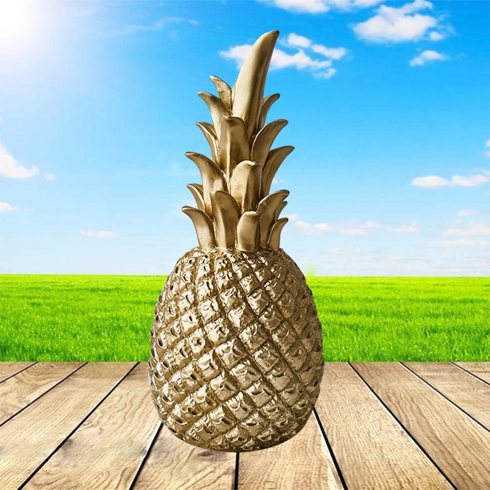 Yardwe Resin Pineapple Decor Figurine Party Display