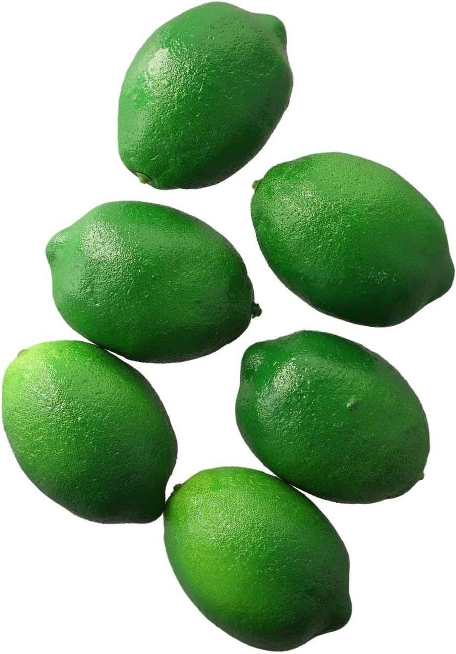 6pcs Plastic Artificial Limes Lemons for Home Decor