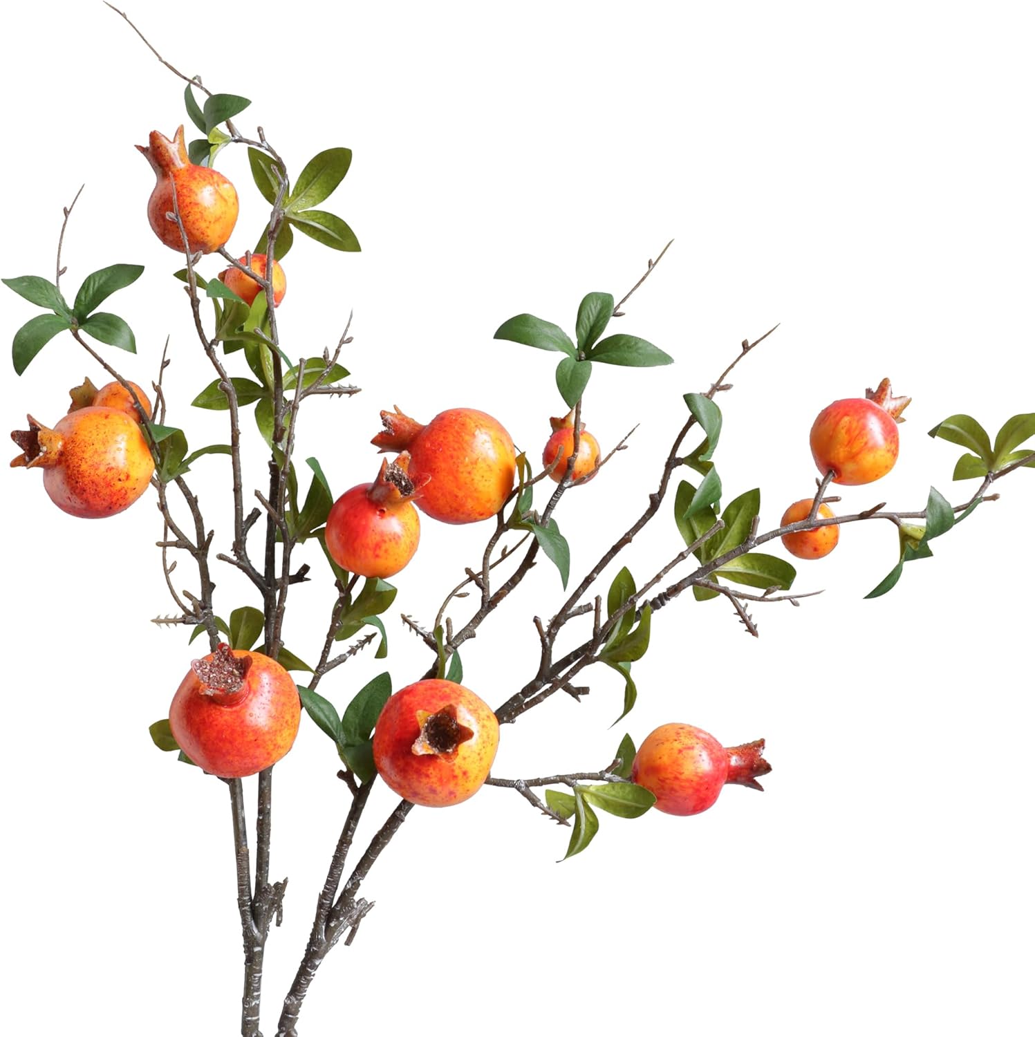 Forlaoers 2pcs Artificial Pomegranate Flowers for Christmas Decorations
