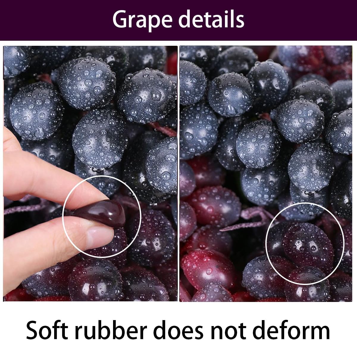 Tyoxlo 10 Bunches Artificial Grapes Decorations