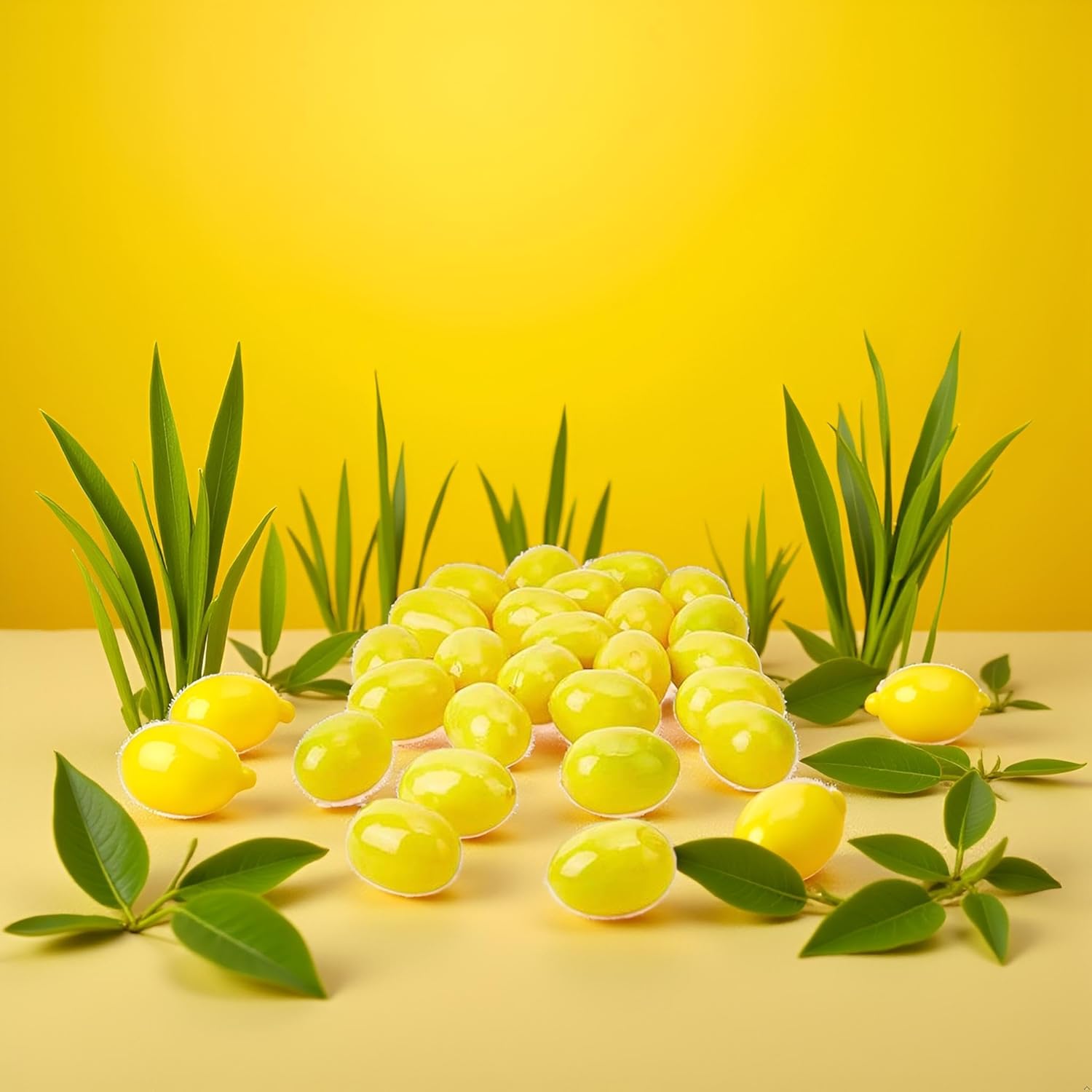 20Pcs Yellow Mini Fake Lemon Fruit Decor 1