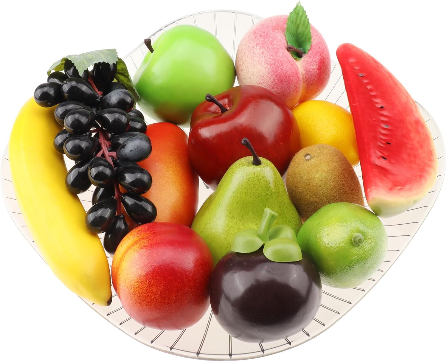 Ginojex Artificial Fruit 13 Pcs Realistic Foam Fake Fruits Set