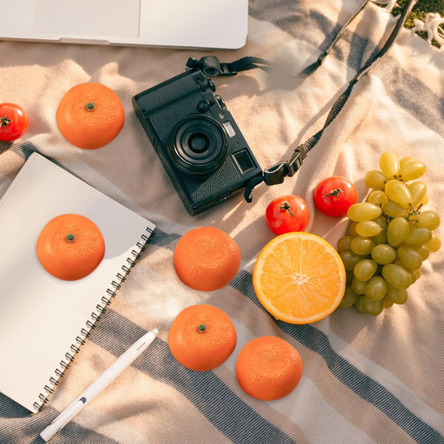 DaKuan 12 Pcs Artificial Oranges Decorative