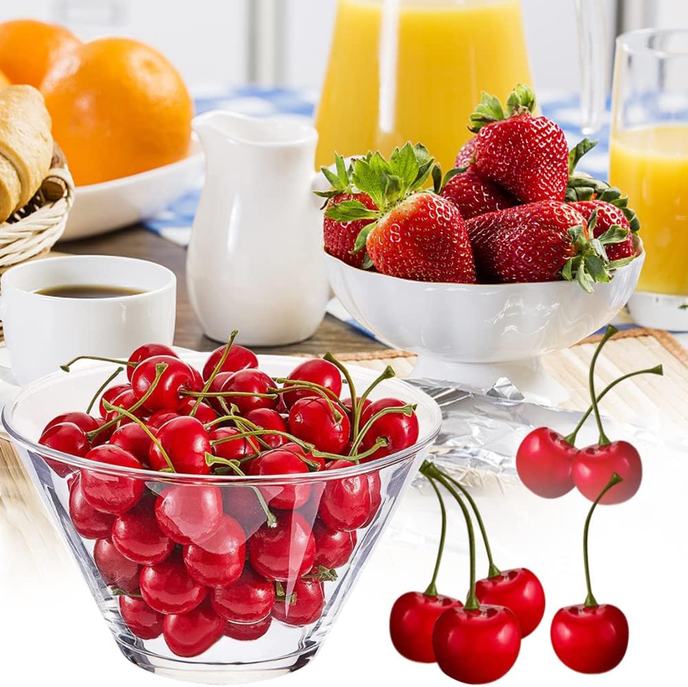 100PCS Artificial Cherry Lifelike Foam Fruit Decor