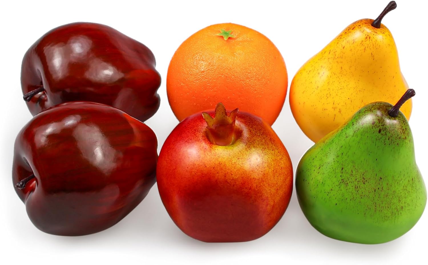 6 Pcs Artificial Fruit Pack Lifelike Decor
