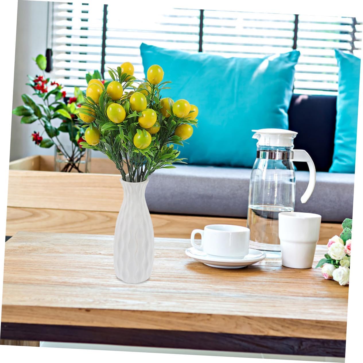 PRETYZOOM 3Pcs Artificial Fruit Branches for Home Decor