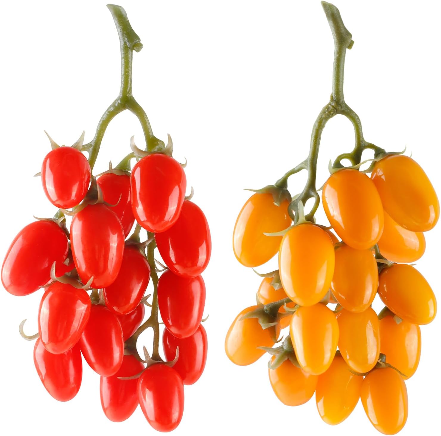 Realistic Artificial Tomato String 2 Pack Red and Yellow