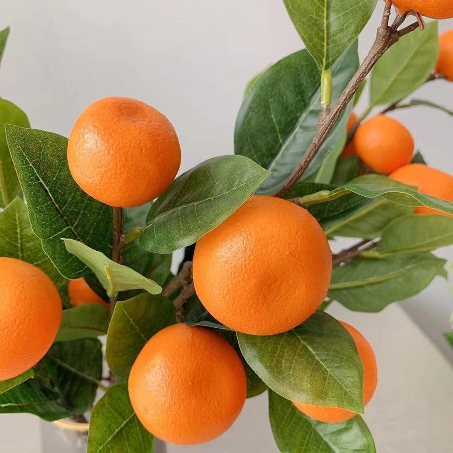 DULRLLY 3 Pack Artificial Tangerine Branches 25 Inch