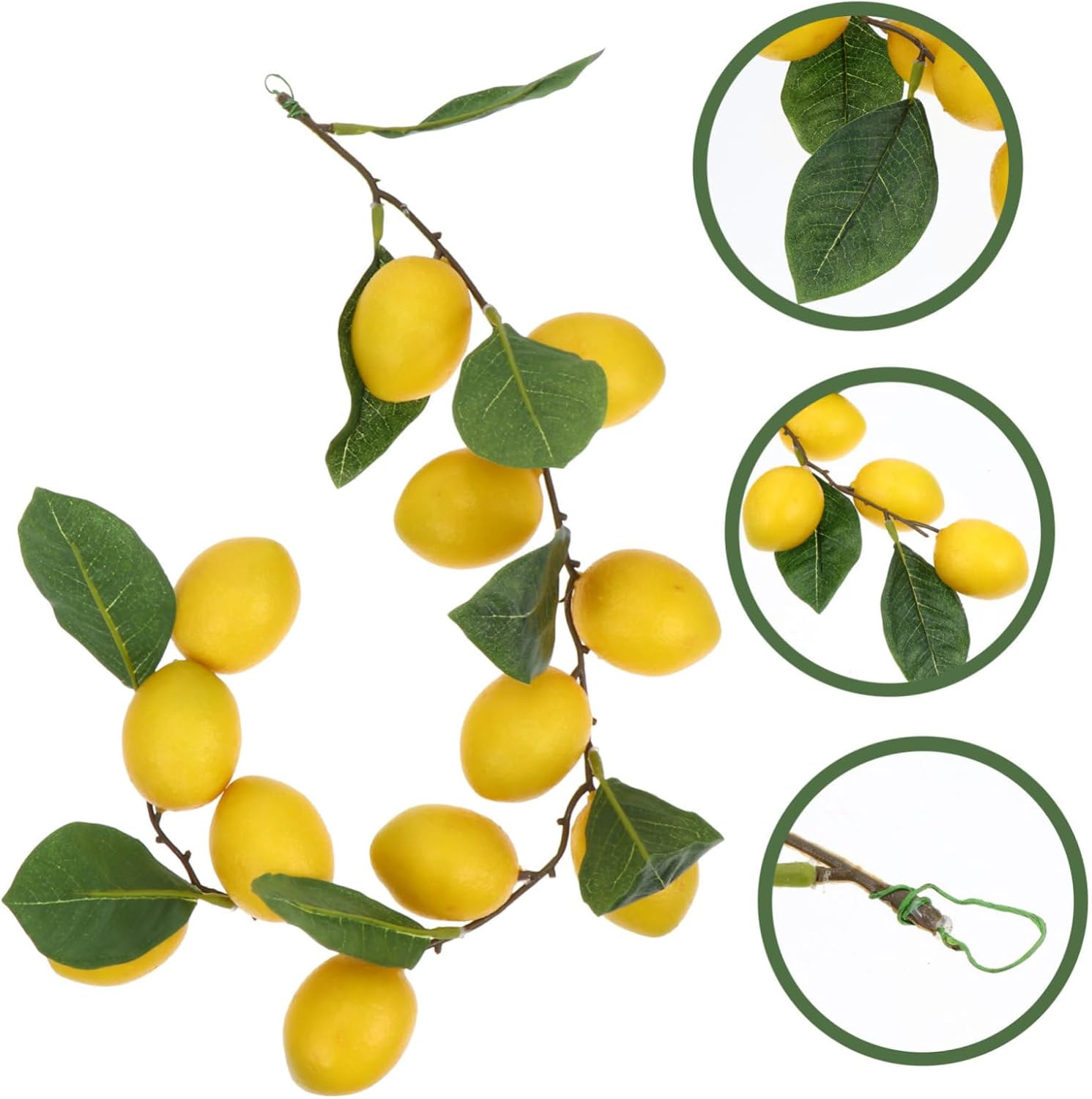 Wakauto Simulated Lemon Rattan Hanging Ornament for Home Decor
