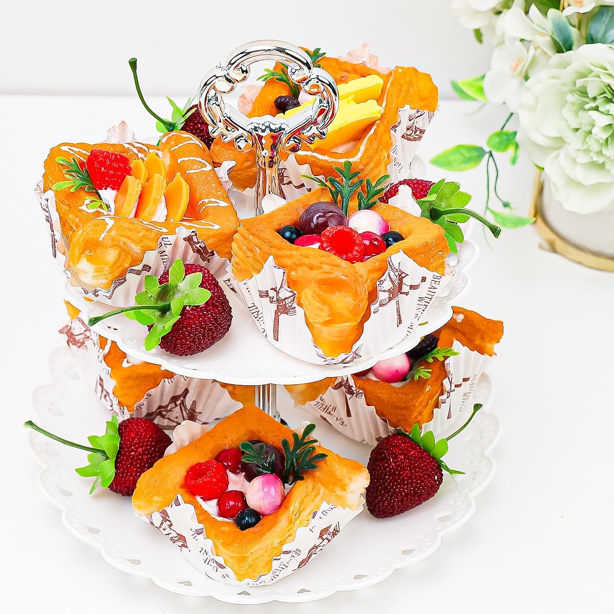 Kepfire Fake Dessert Display Cake Decor Set 20PCS