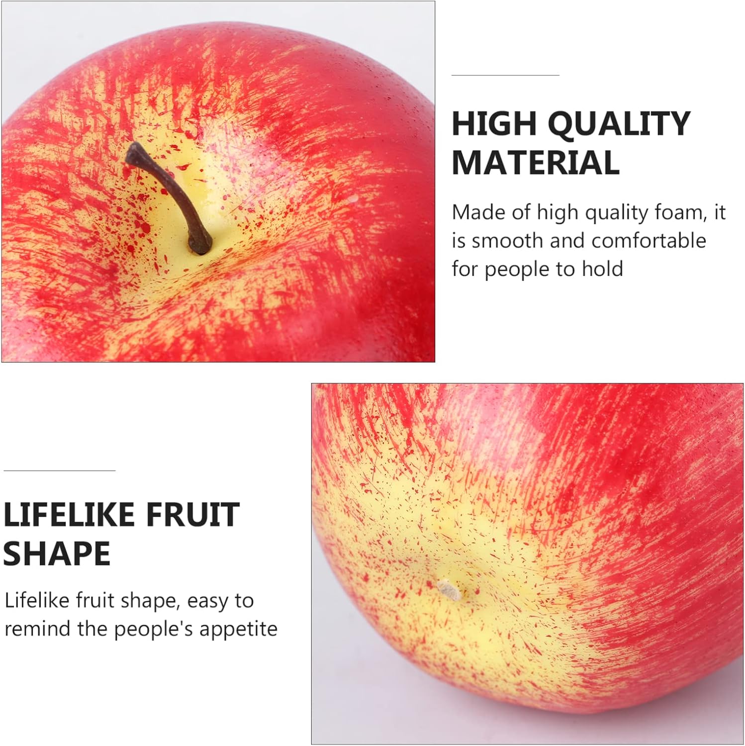 ABOOFAN Foam Fruit Dining Table Decor Artificial Apples Display Prop