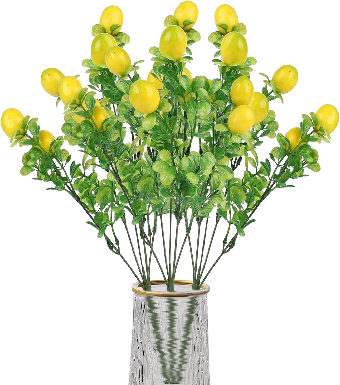 Aphmeir 3 Pack Artificial Lemon Branches for Vases