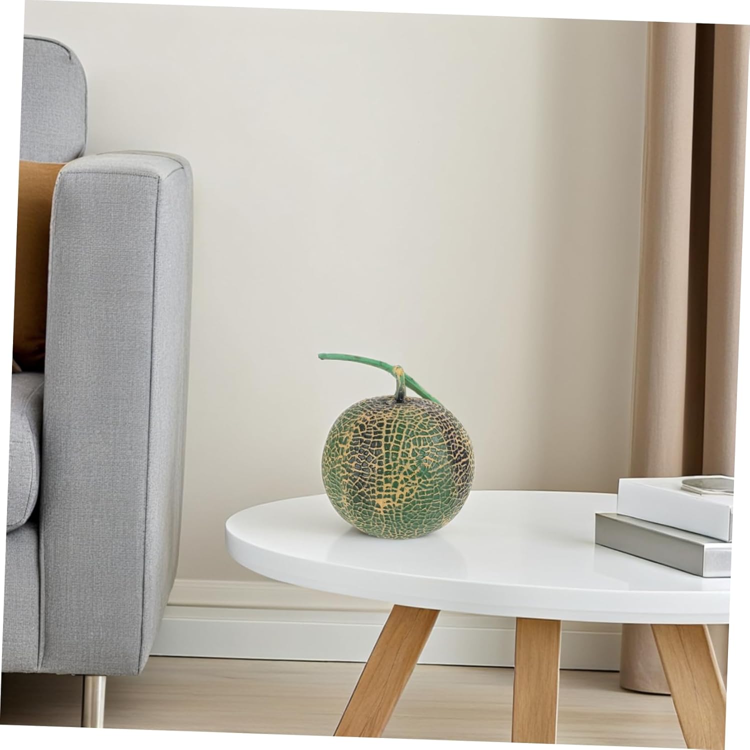 Realistic Artificial Cantaloupe Model for Home Decor