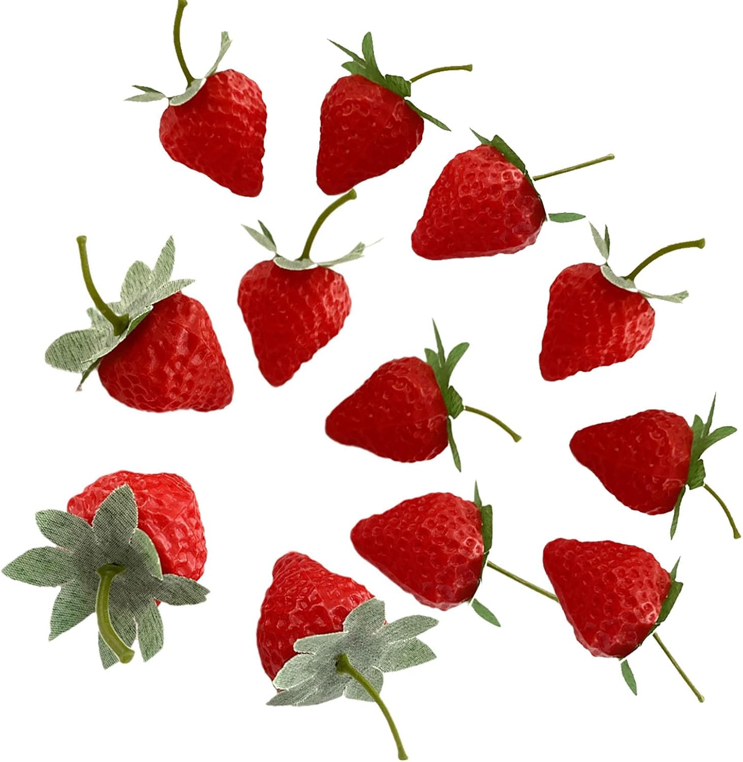 20pcs Artificial Red Strawberries for Party Decoration