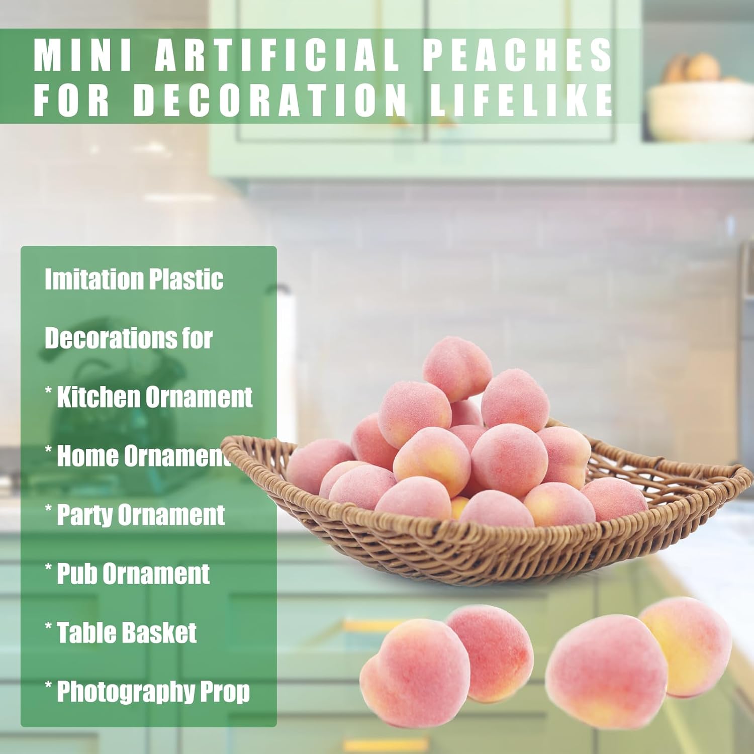 Tuxiaobu Artificial Peaches 30 Pcs Pink Decorations