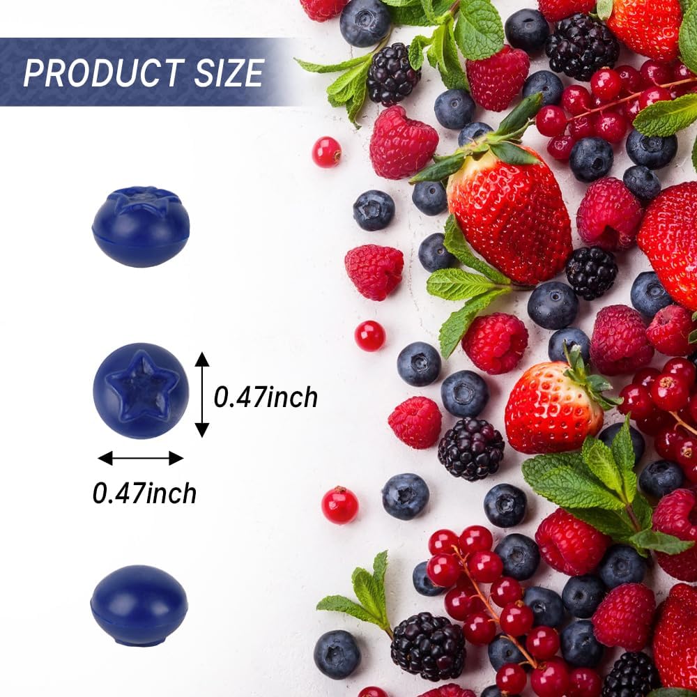 Realistic Artificial Mini Blueberries 100 Pcs