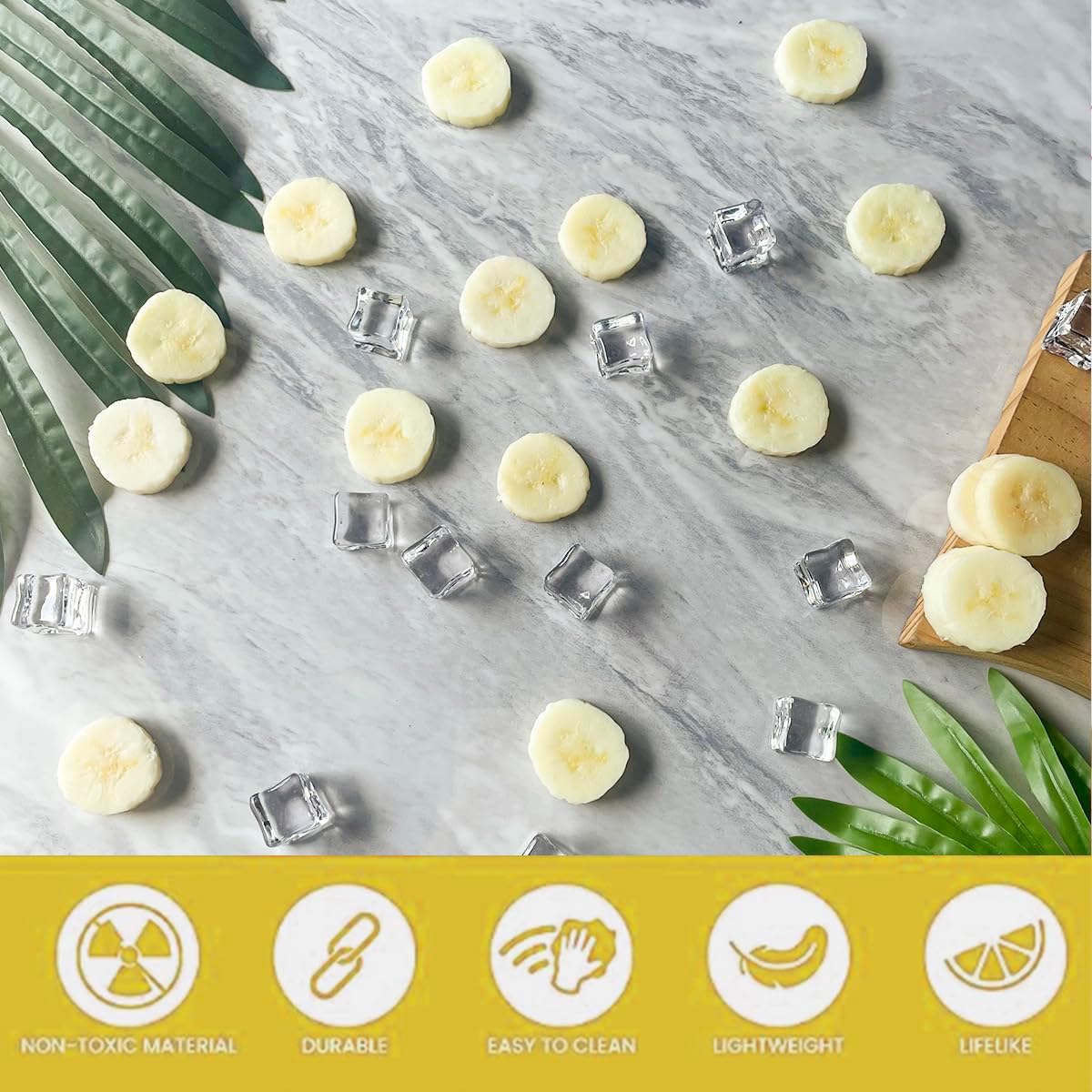 Realistic Artificial Fruit Slices Display Set